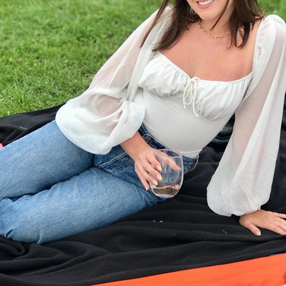 Sorrell Bodysuit in white, size medium. - Picture 3 of 3